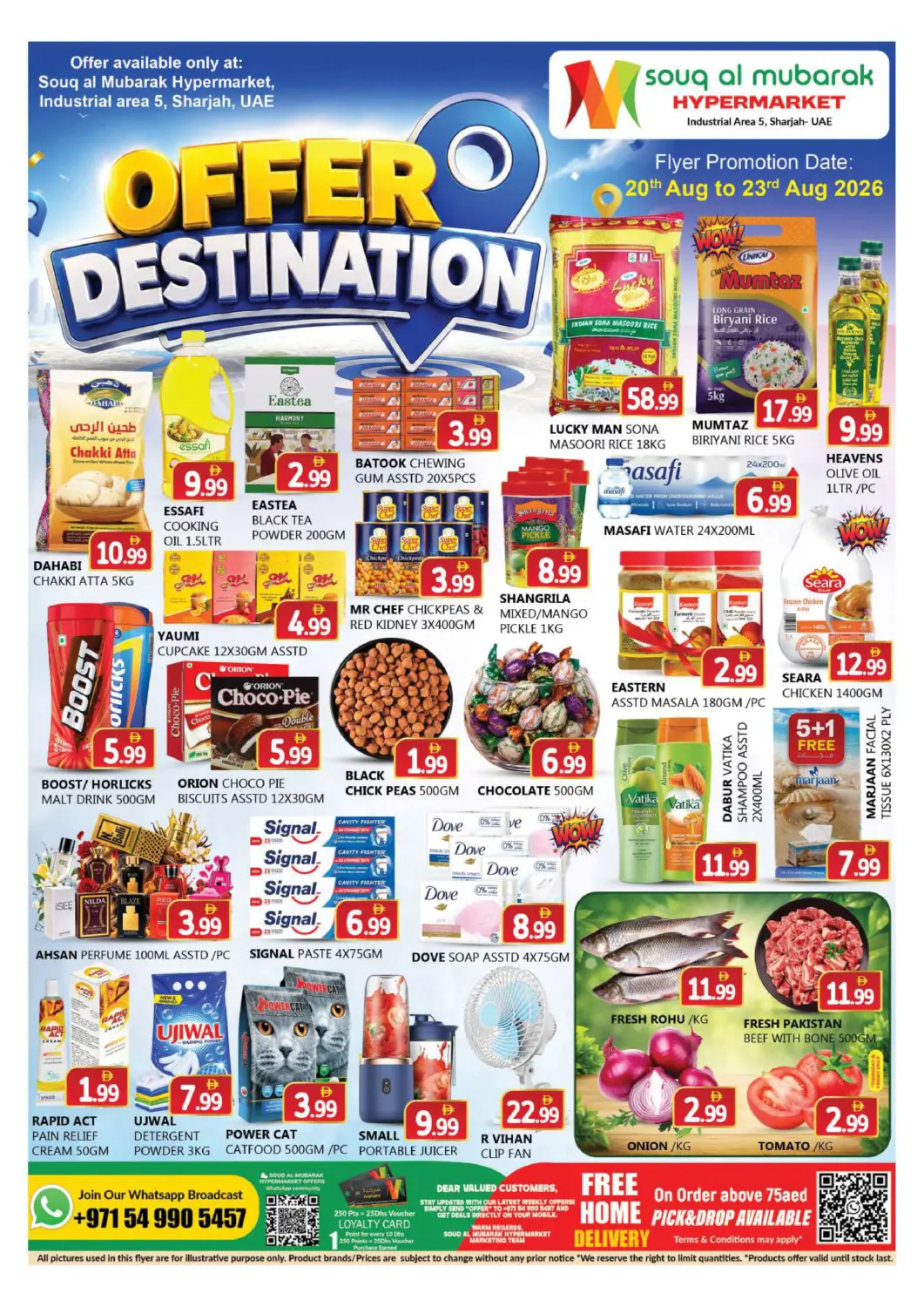UAE - Sharjah / Ajman Souk Al Mubarak Hypermarket offers in D4D Online. Industrial  Area-sharjah. . Till 23rd August