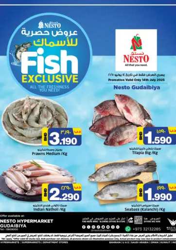 NESTO - Fish Exclusive @ Al Qudaibiya in Bahrain Fish Exclusive @ Al Qudaibiya