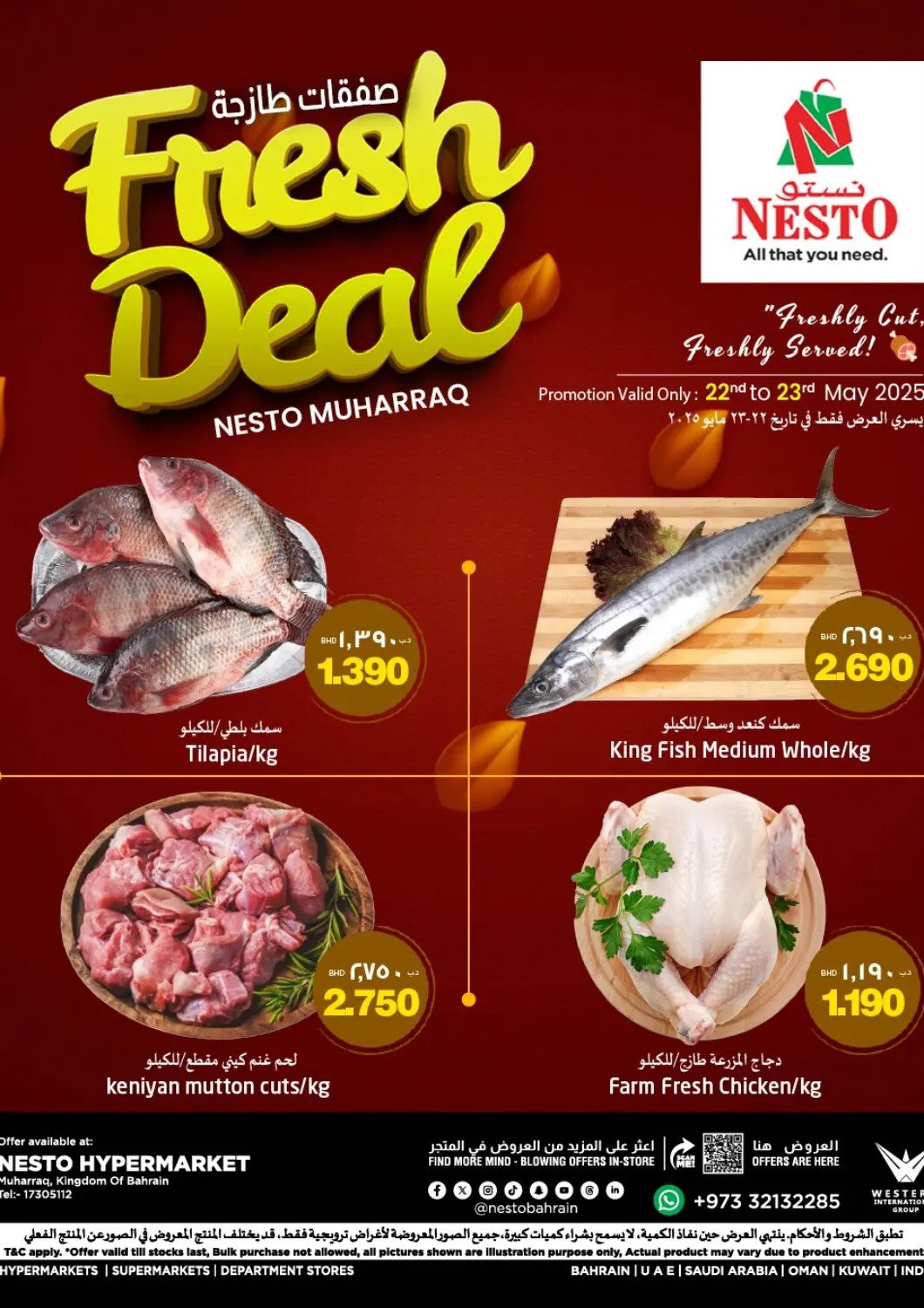 Bahrain NESTO  offers in D4D Online. Fresh Deal. . Till 23rd May