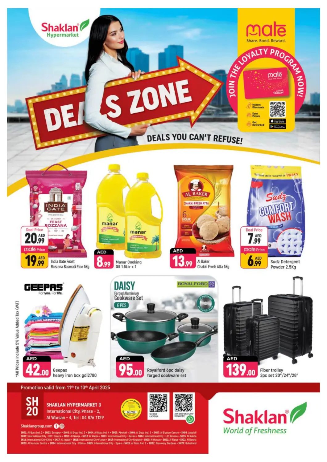 UAE - Dubai Shaklan  offers in D4D Online. Warsan 4, Dubai. . Till 13th April