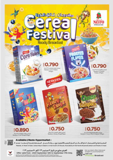 Oman - Sohar Nesto Hyper Market   offers in D4D Online. Cereal Festival. . Till 17th September
