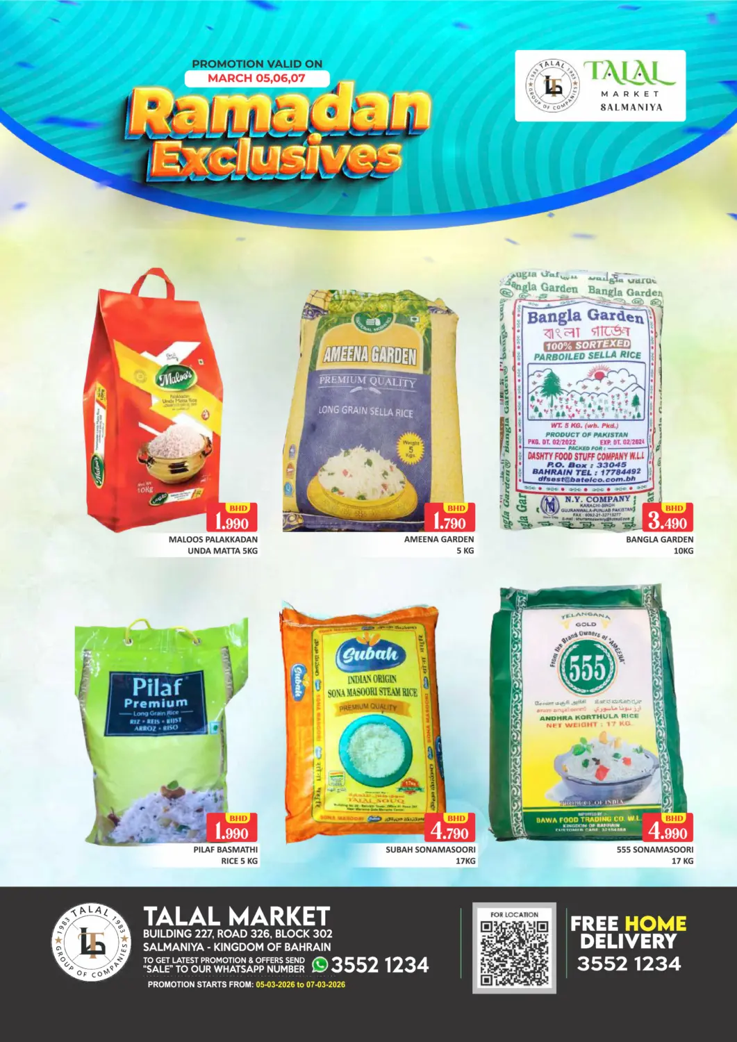 Bahrain Talal Markets offers in D4D Online. Salmaniya - Ramadan Exclusive. . Till 7th March