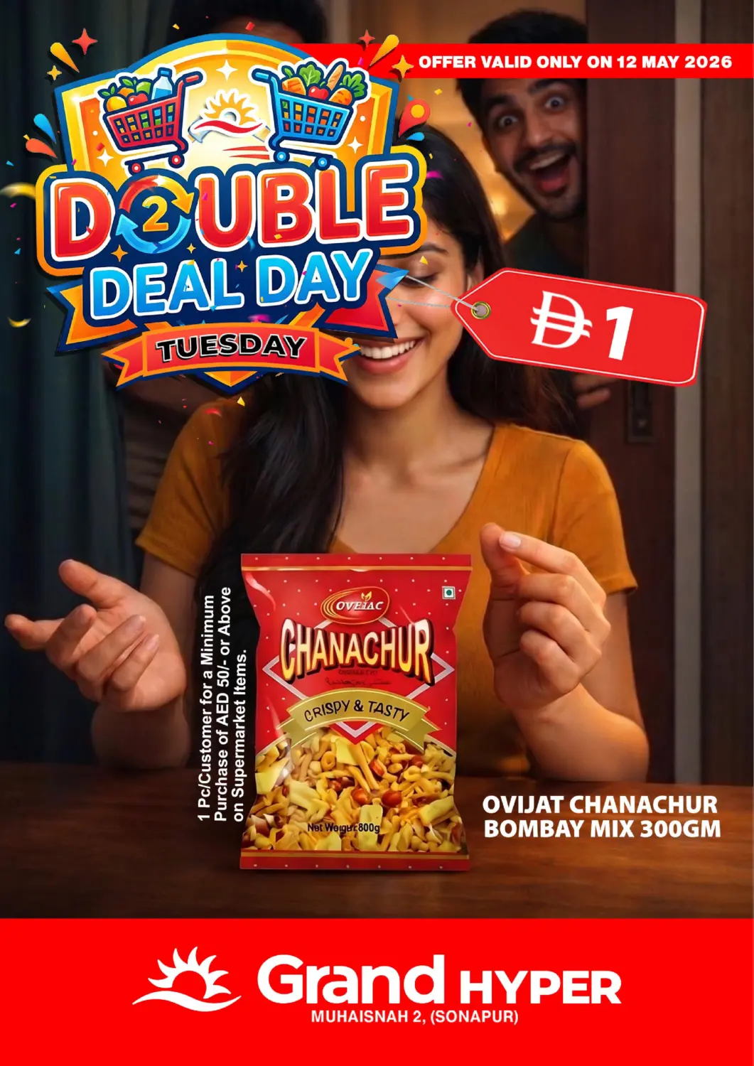 UAE - Dubai Grand Hyper Market offers in D4D Online. Muhaisnah 2 ,Sonapur ,Dubai. . Only On 12th May