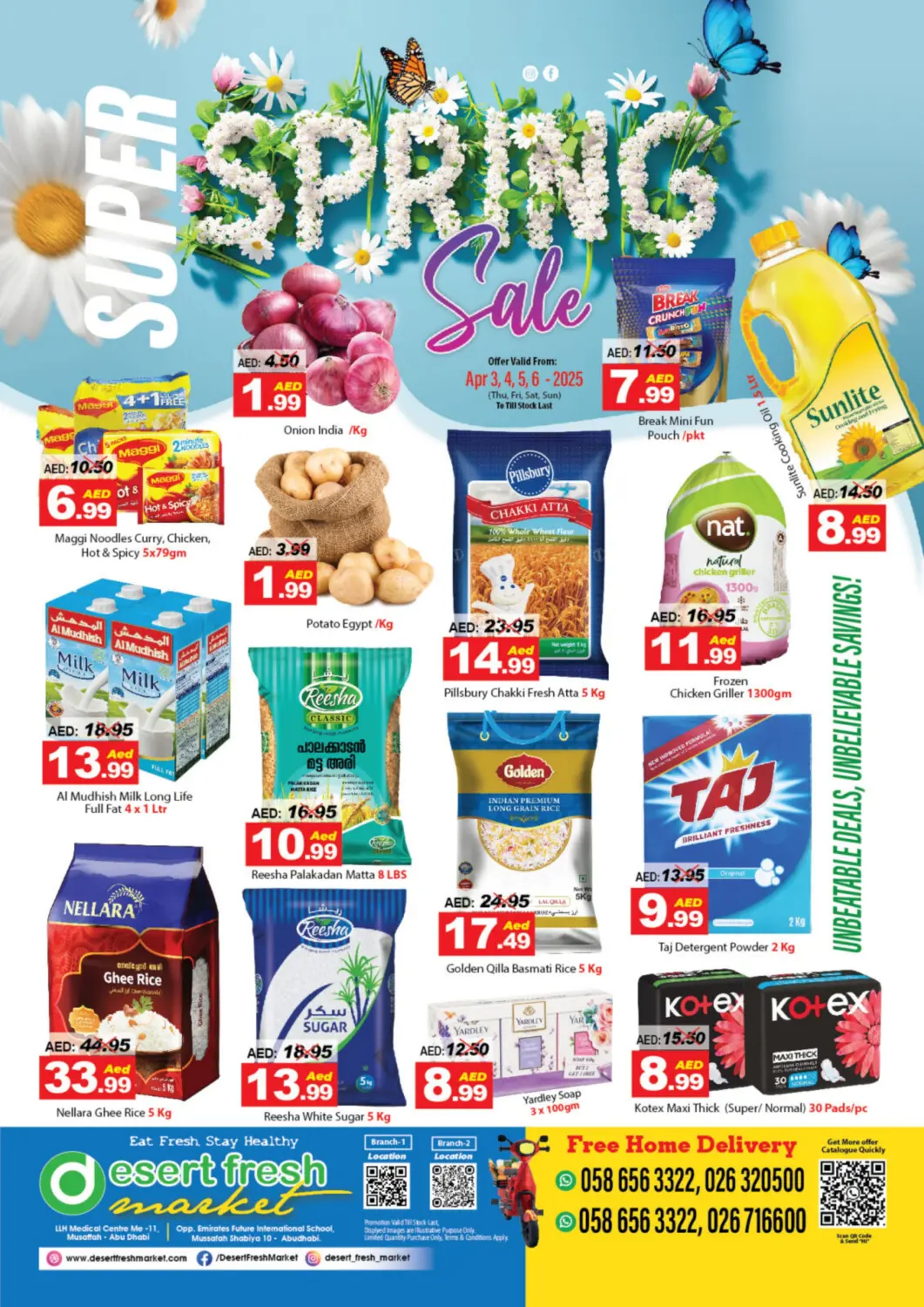 UAE - Abu Dhabi DESERT FRESH MARKET  offers in D4D Online. Spring Sale. . Till 6th April