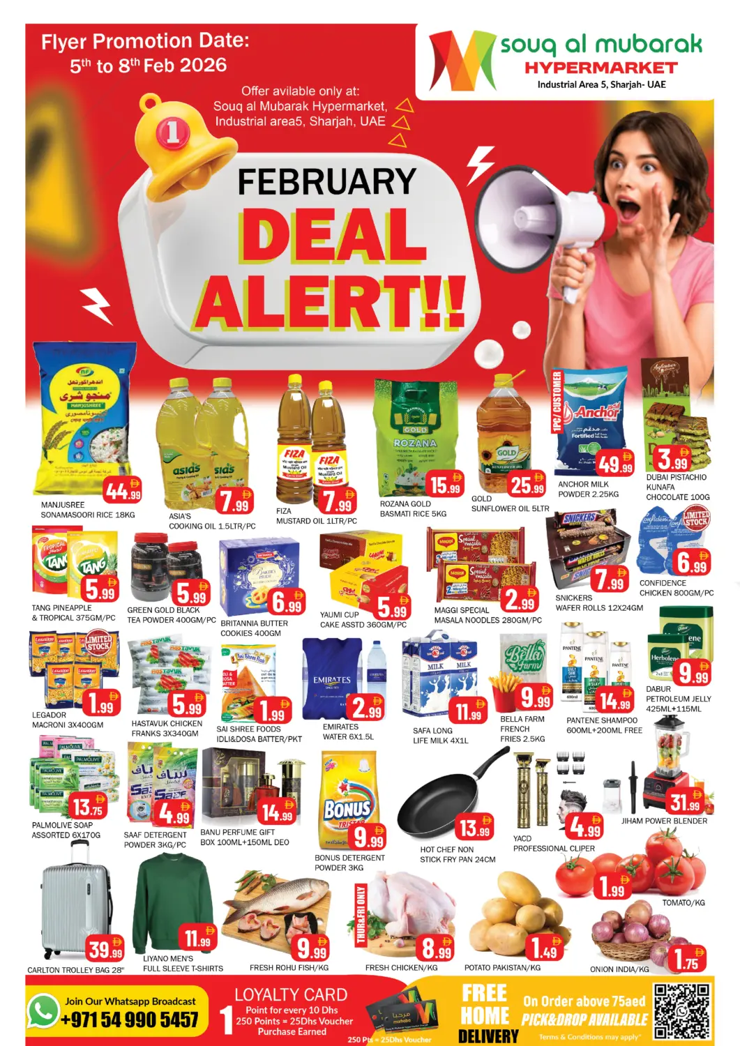 UAE - Sharjah / Ajman Souk Al Mubarak Hypermarket offers in D4D Online. Industrial Area 5 - Sharjah. . Till 8th February