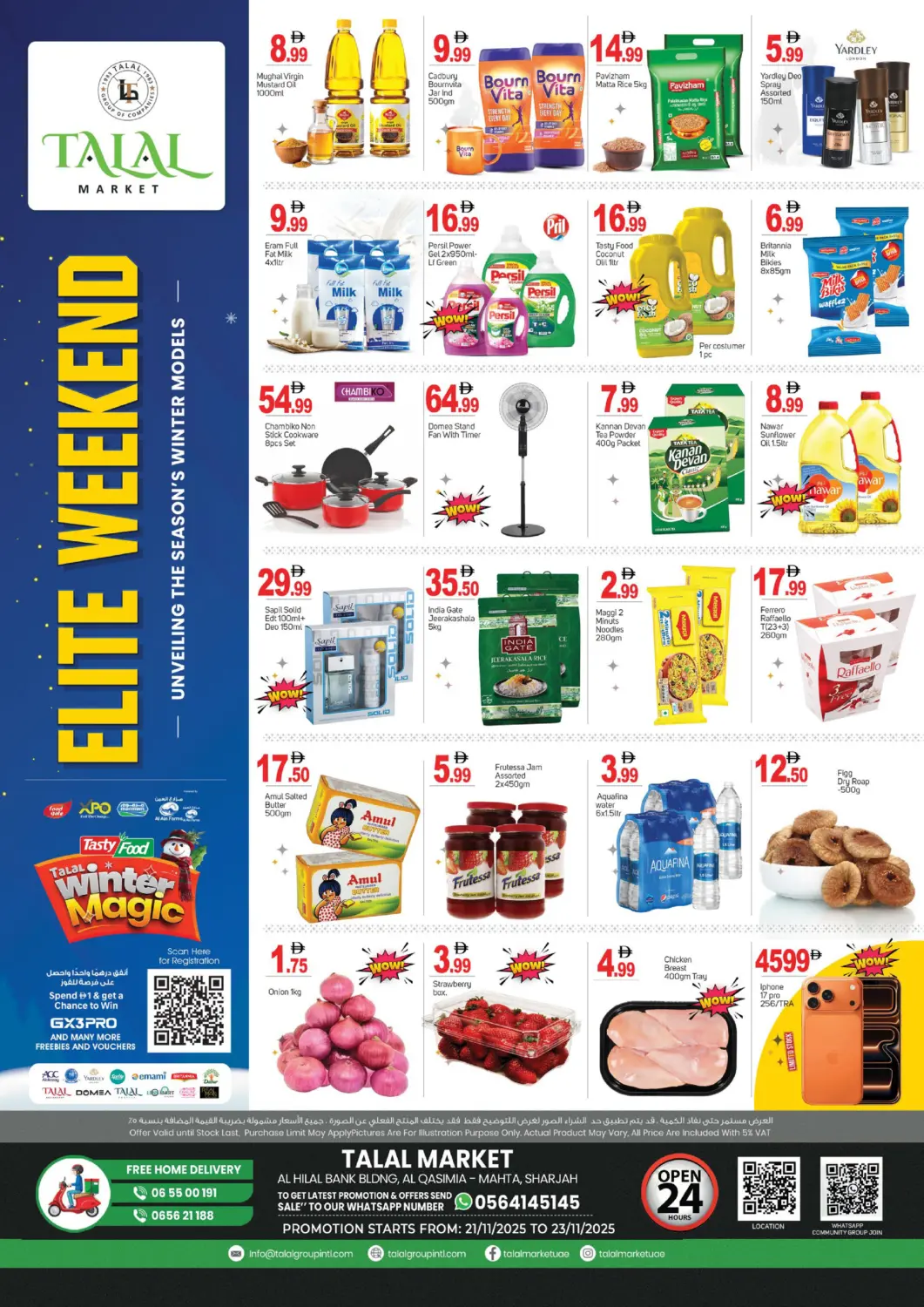 UAE - Sharjah / Ajman TALAL MARKET offers in D4D Online. Qasimiya, Sharjah. . Till 23rd November