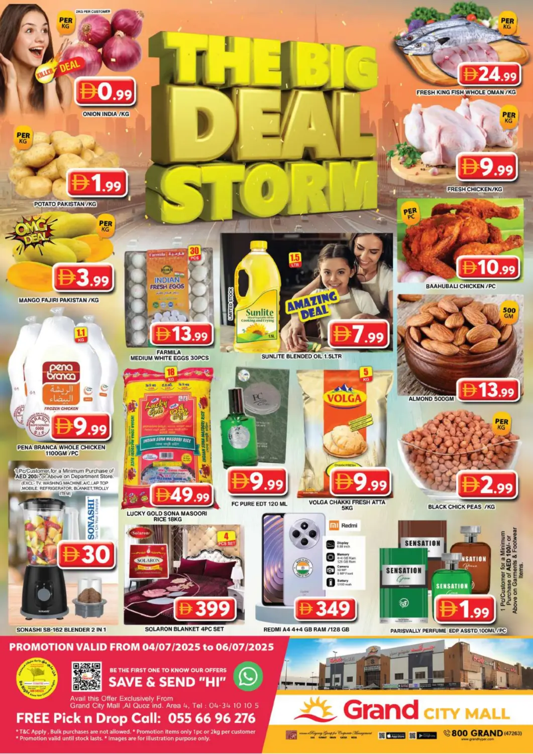 UAE - Dubai Grand Hyper Market offers in D4D Online. Grand City Mall, Dubai. . Till 6th July