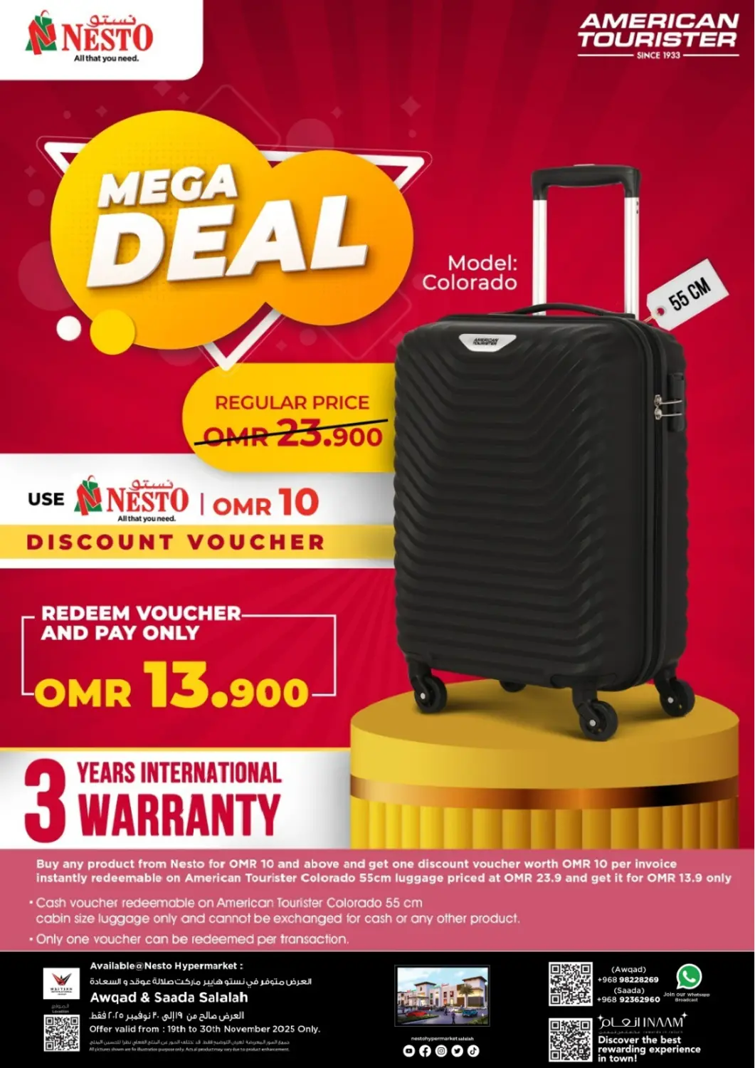 Oman - Salalah Nesto Hyper Market   offers in D4D Online. Mega Deals. . Till 30th November