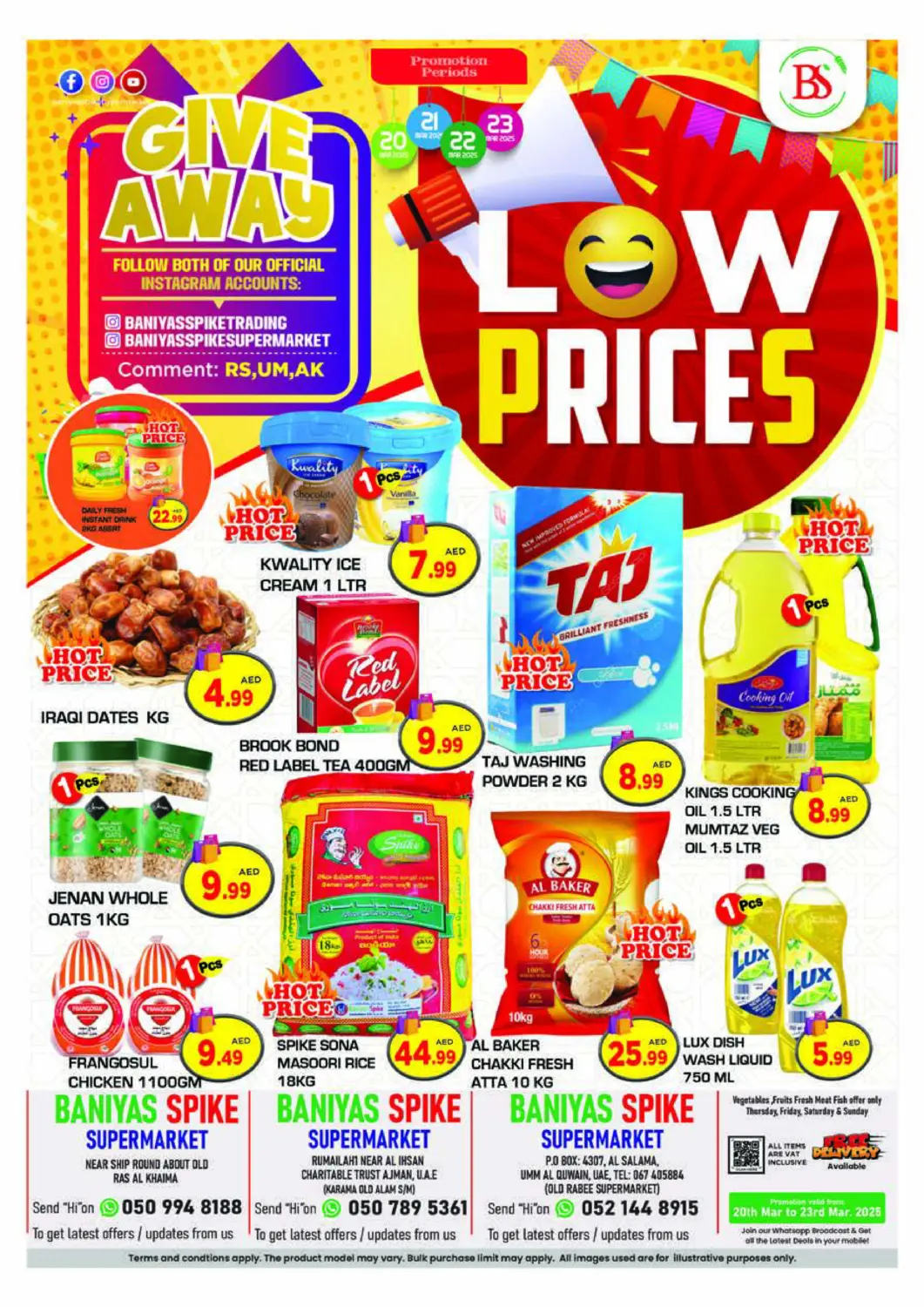 UAE - Abu Dhabi Baniyas Spike  offers in D4D Online. Ajman | Ras Al Khaimah | UAQ. . Till 23rd March