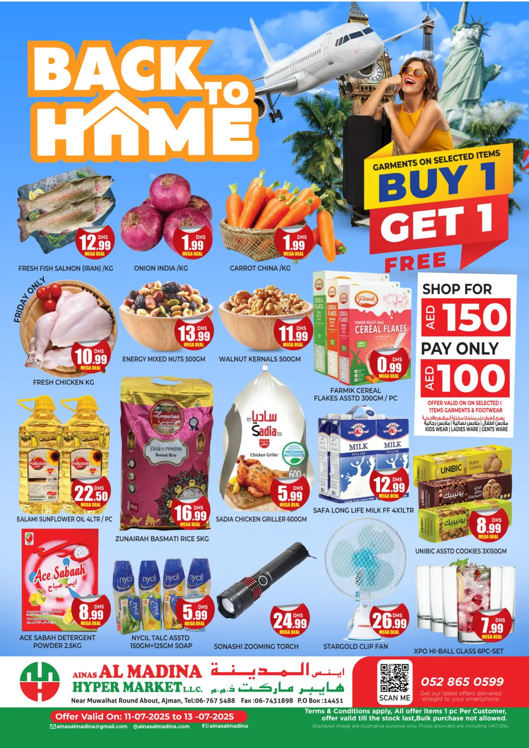 UAE - Sharjah / Ajman Ainas Al madina hypermarket offers in D4D Online. Back To Home. . Till 13th July