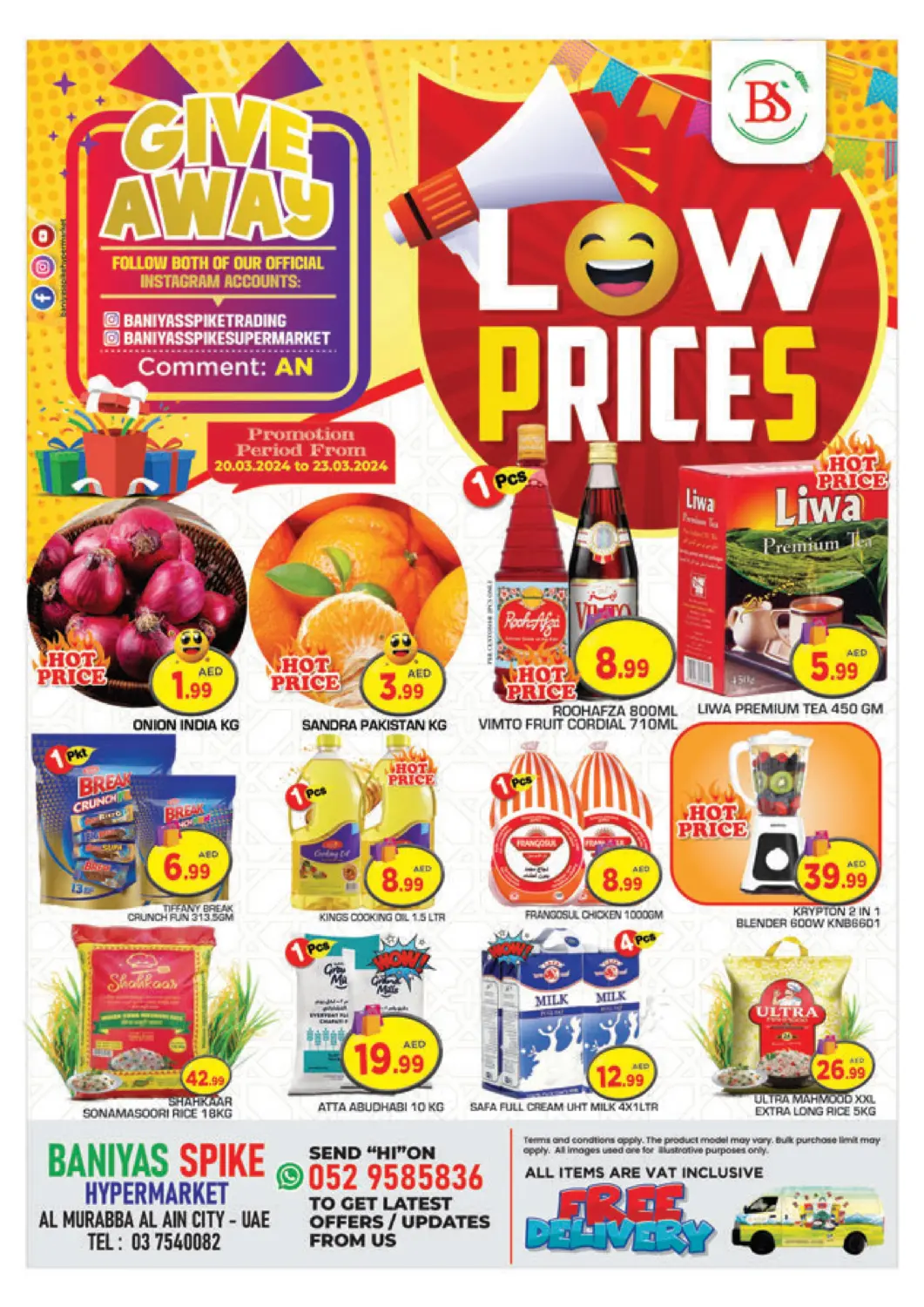 UAE - Abu Dhabi Baniyas Spike  offers in D4D Online. Al Murabba, Al Ain City. . Till 23rd March