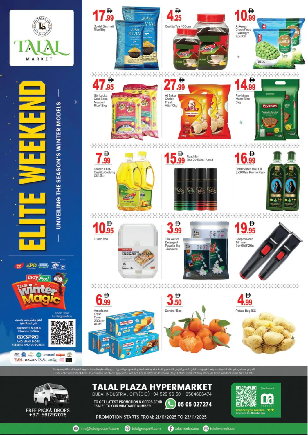 UAE - Dubai TALAL MARKET offers in D4D Online. Dubai Industrial City. . Till 23rd November