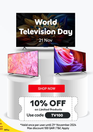 Qatar - Doha Carrefour offers in D4D Online. World Television Day. . Till 21st November