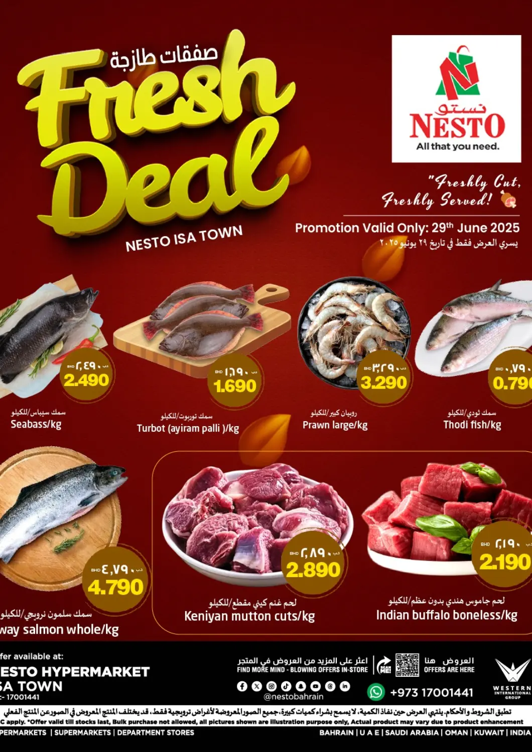 Bahrain NESTO  offers in D4D Online. Fresh Deal @ Isa Town. . Only On 29th June