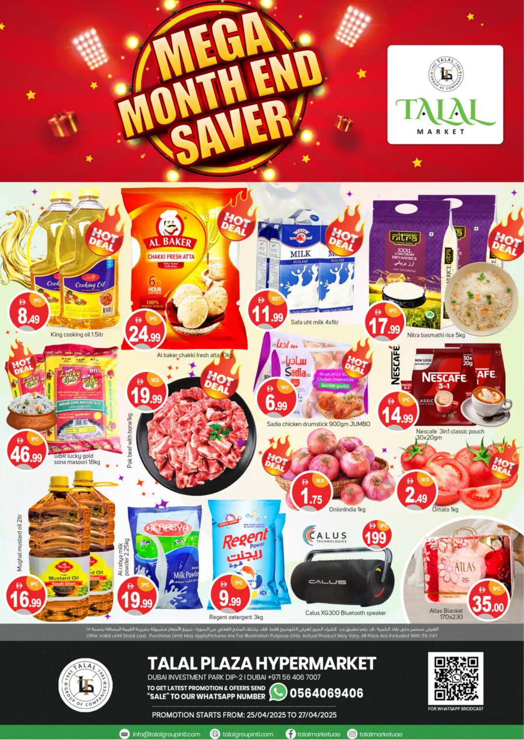 UAE - Dubai TALAL MARKET offers in D4D Online. DIP 2 - Dubai. . Till 27th April