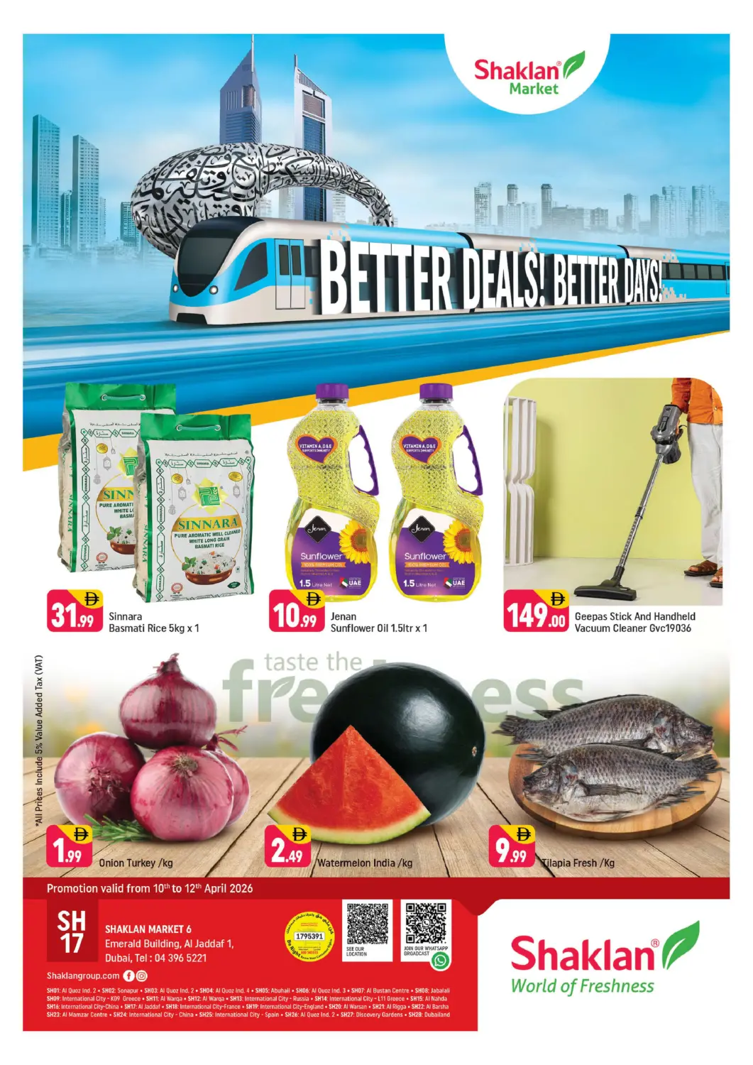 UAE - Dubai Shaklan  offers in D4D Online. Al Jaddaf,1 Dubai. . Till 12th April