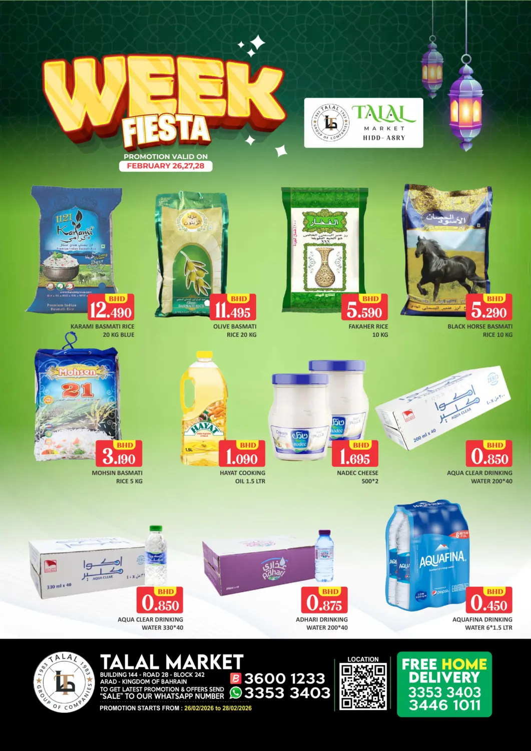 Bahrain Talal Markets offers in D4D Online. Week Fiesta @ Arad. . Till 28th February
