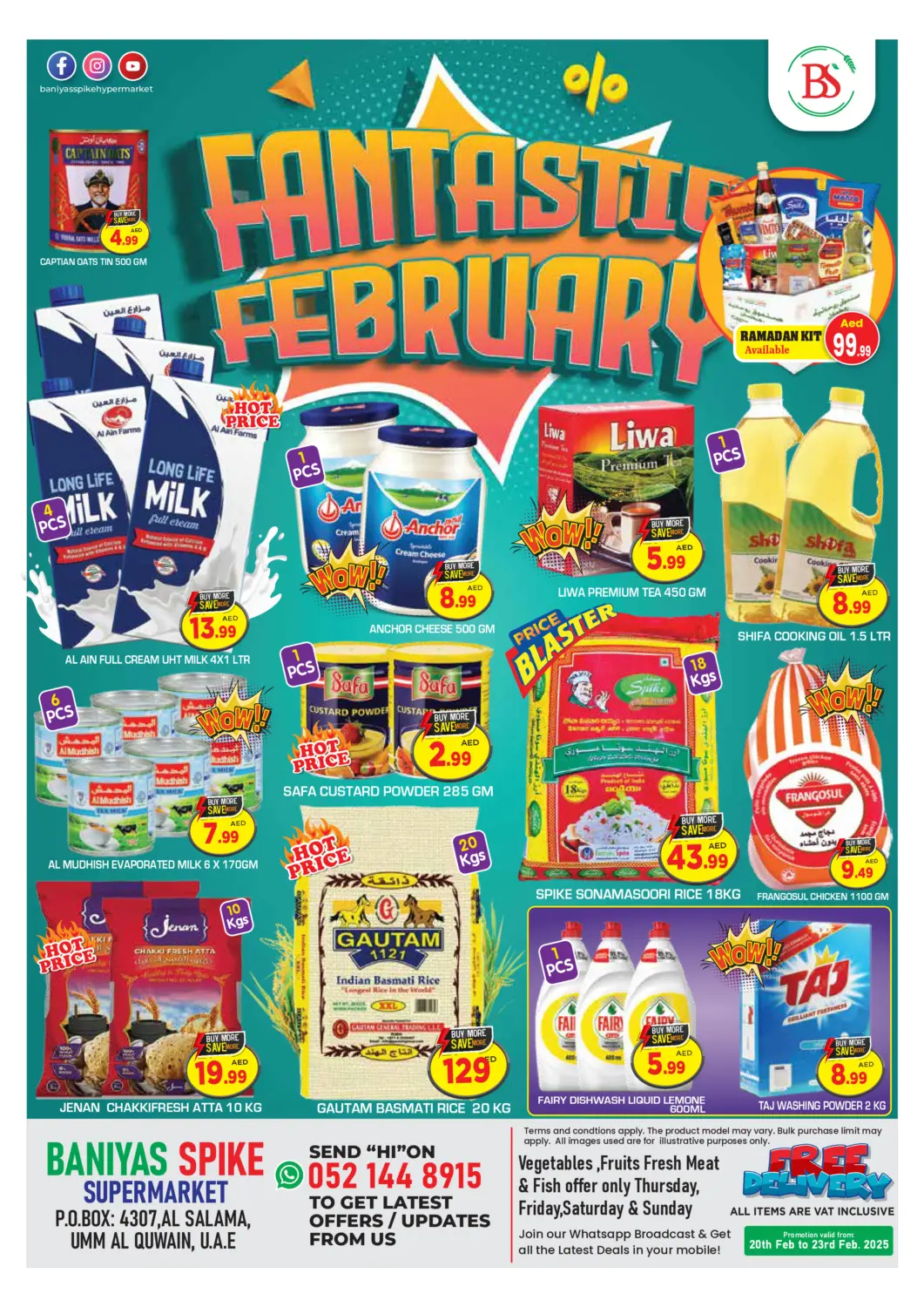 UAE - Abu Dhabi Baniyas Spike  offers in D4D Online. Al Salama, Umm Al Quwain. . Till 23rd February