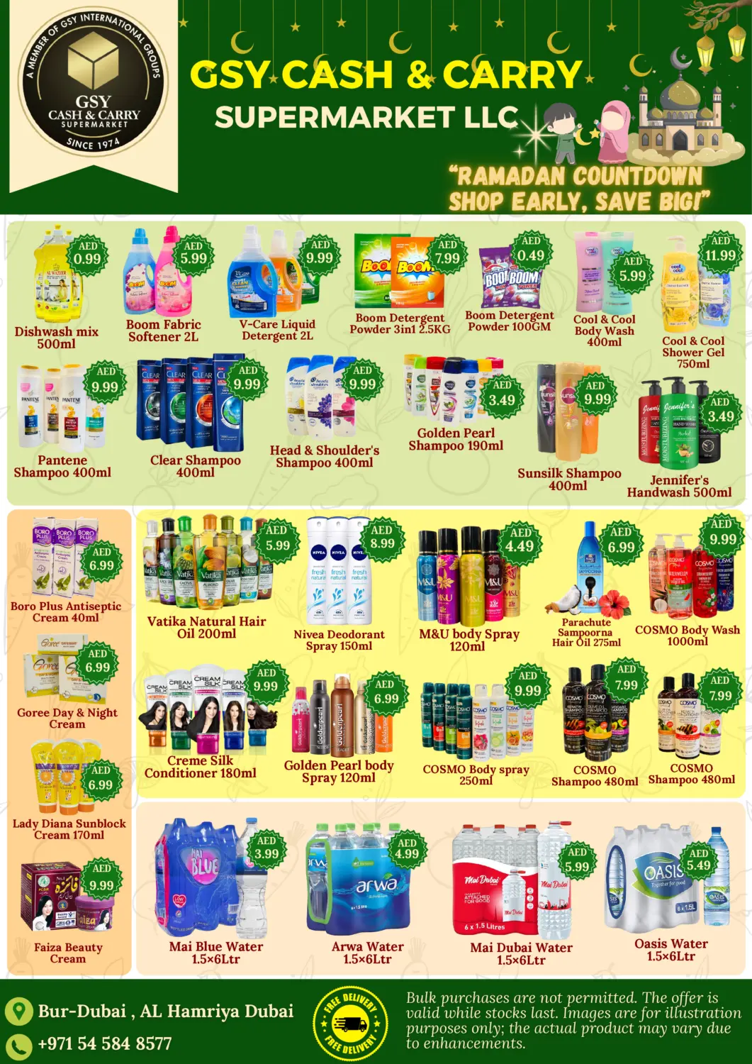 UAE - Dubai GSY Cash & Carry Supermarket offers in D4D Online. Al Hamira - Burdubai. . Till 8th February