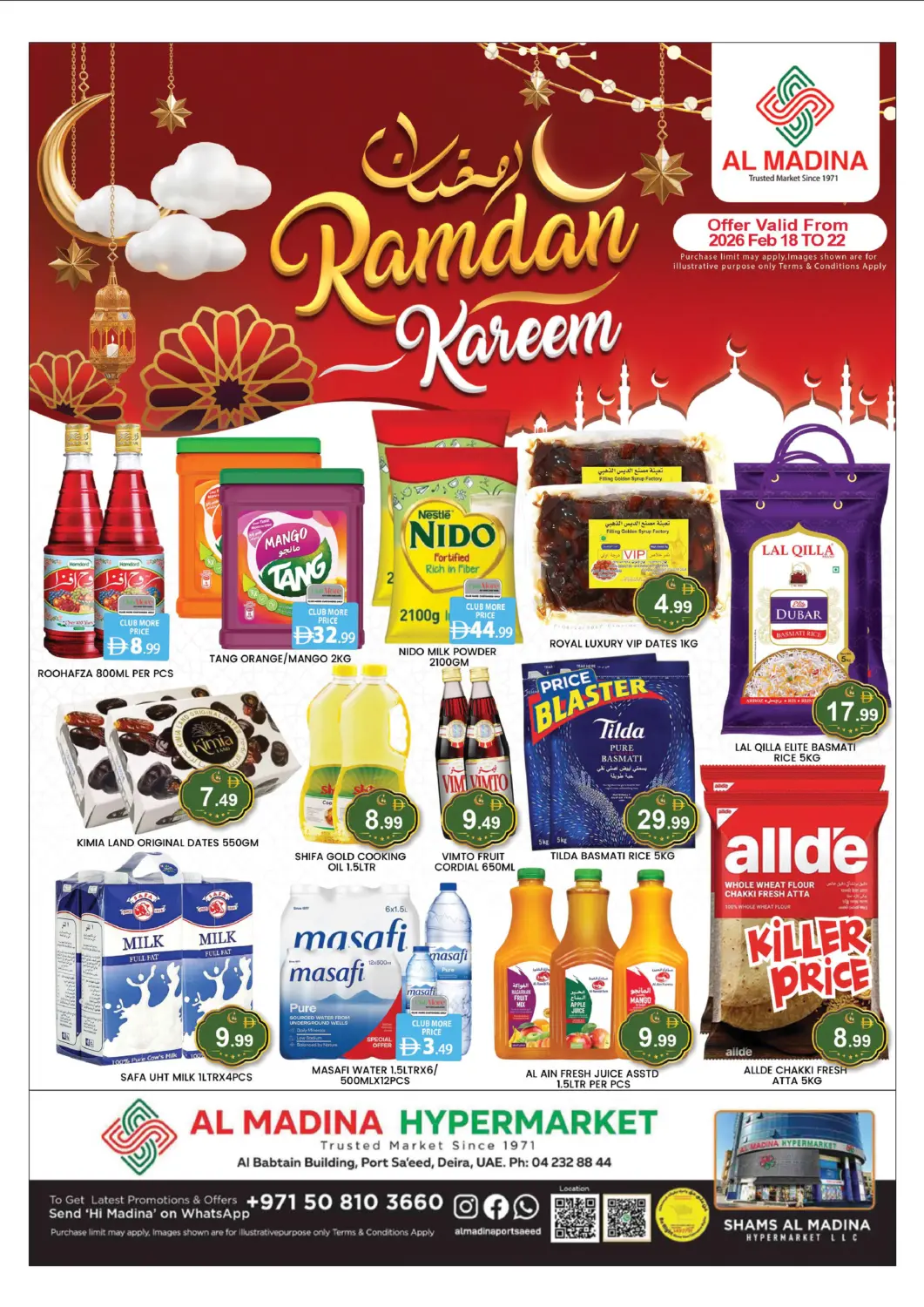 UAE - Dubai AL MADINA (Dubai) offers in D4D Online. Port Saeed, Dubai. . Till 22nd February