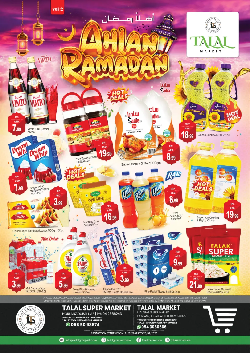 UAE - Dubai TALAL MARKET offers in D4D Online. Hor Al Anz , Dubai. . Till 23rd February