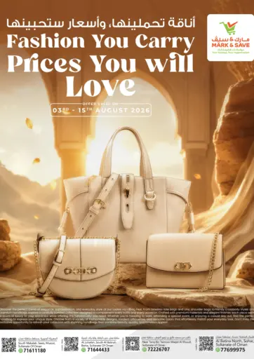 Fashion You Carry Prices You Will Love