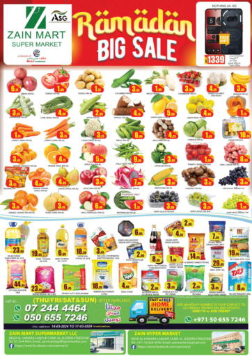 UAE - Ras al Khaimah Zain Mart Supermarket offers in D4D Online. Ramadan Big Sale. . Till 17th March