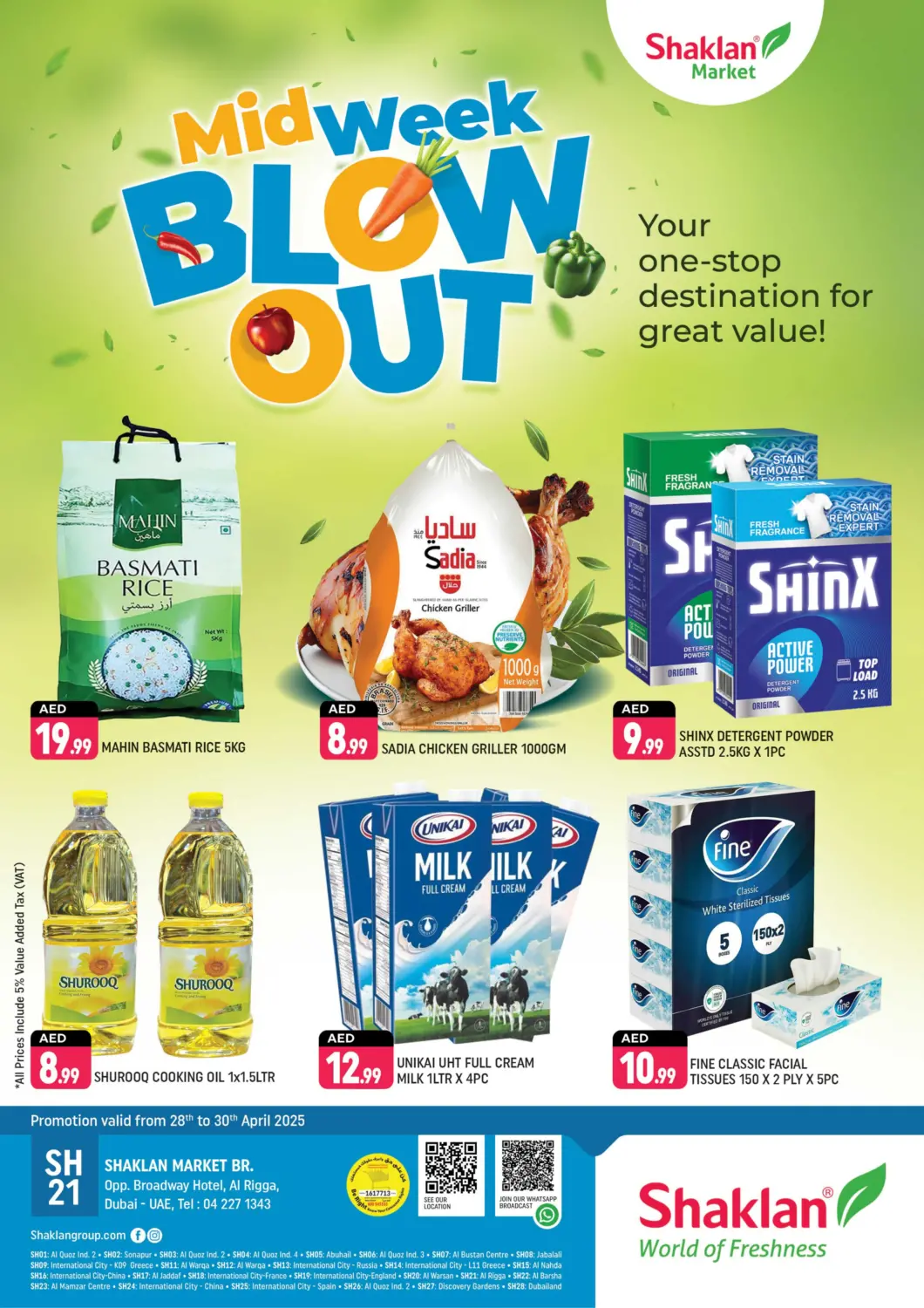 UAE - Dubai Shaklan  offers in D4D Online. Al Rigga, Dubai. . Till 30th April
