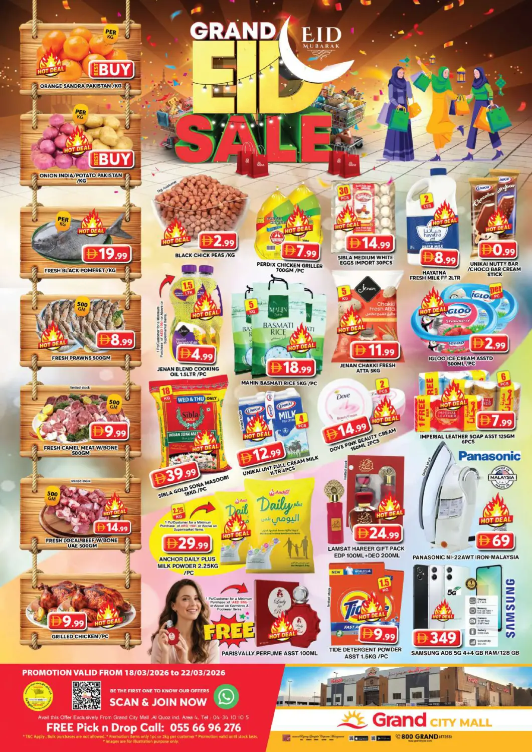 UAE - Dubai Grand Hyper Market offers in D4D Online. City Mall, Dubai. . Till 22nd March