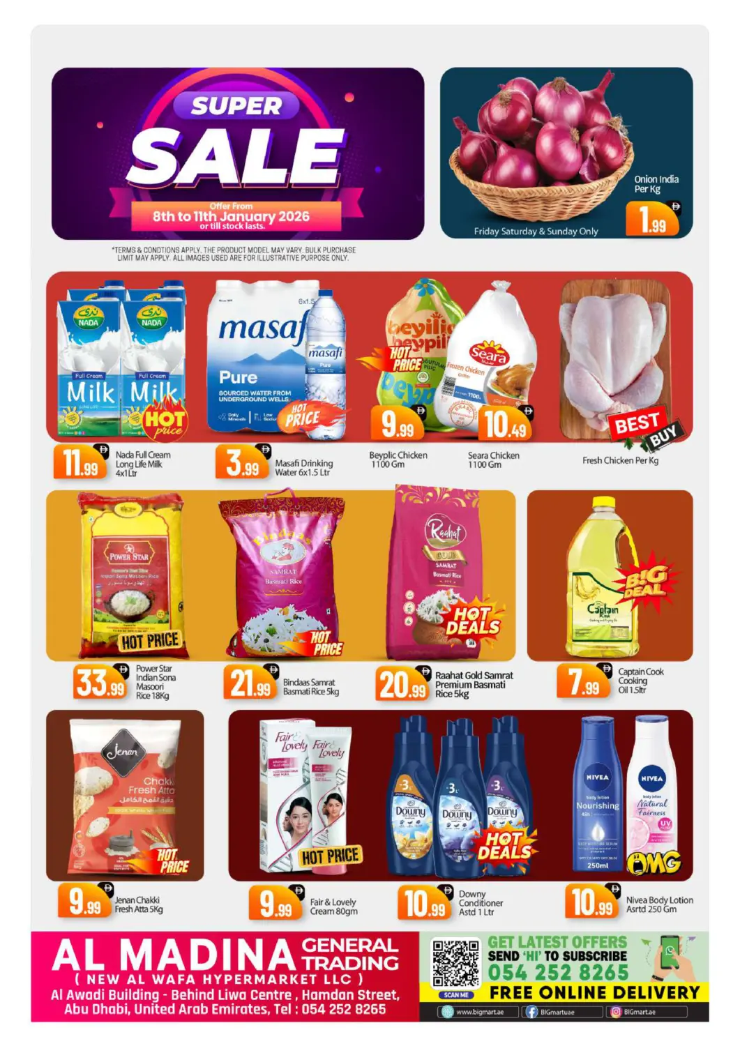 UAE - Abu Dhabi BIGmart offers in D4D Online. New Al Wafa Hypermarket. . Till 11th January