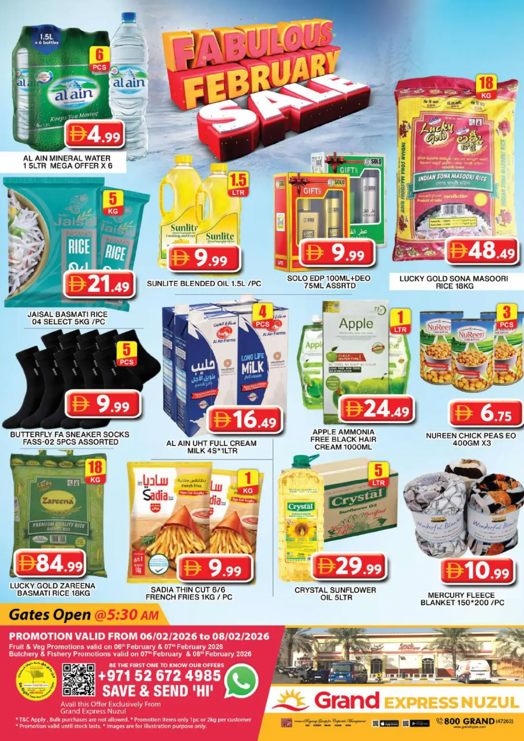 UAE - Dubai Grand Hyper Market offers in D4D Online. Nuzul- Dubai. . Till 8th February
