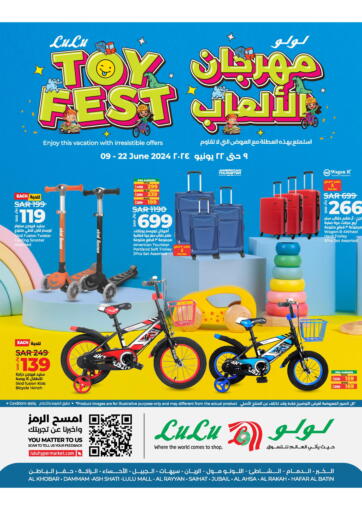 KSA, Saudi Arabia, Saudi - Arar LULU Hypermarket offers in D4D Online. Toy Fest. . Till 22nd June