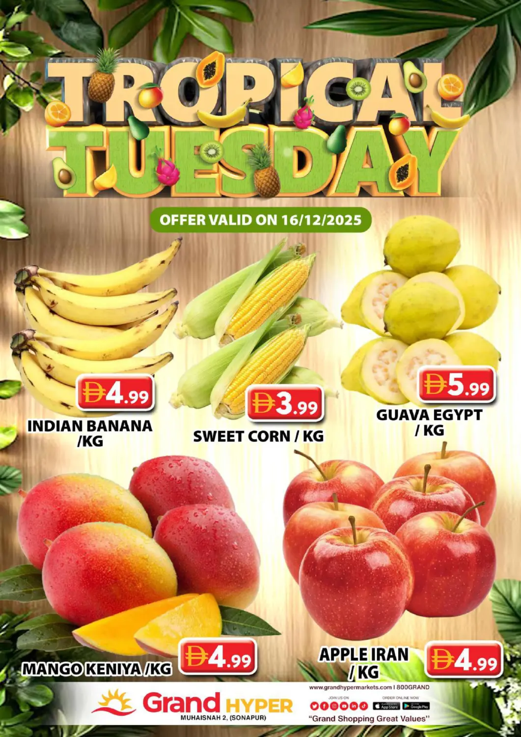 UAE - Dubai Grand Hyper Market offers in D4D Online. Muhaisnah 2, (Sonapur). . Only On 16th December