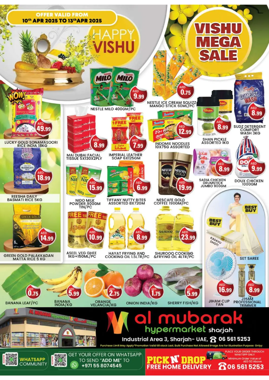 عروض مبارك هايبرماركت الشارقة الإمارات العربية المتحدة , الامارات - الشارقة / عجمان في دي٤دي أونلاين. المنطقة الصناعية ٣ ، دبي. . Till 13th April