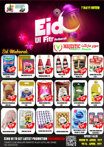 UAE - Abu Dhabi Majestic Supermarket offers in D4D Online. Eid Ul- Fitr. . Till 26th April