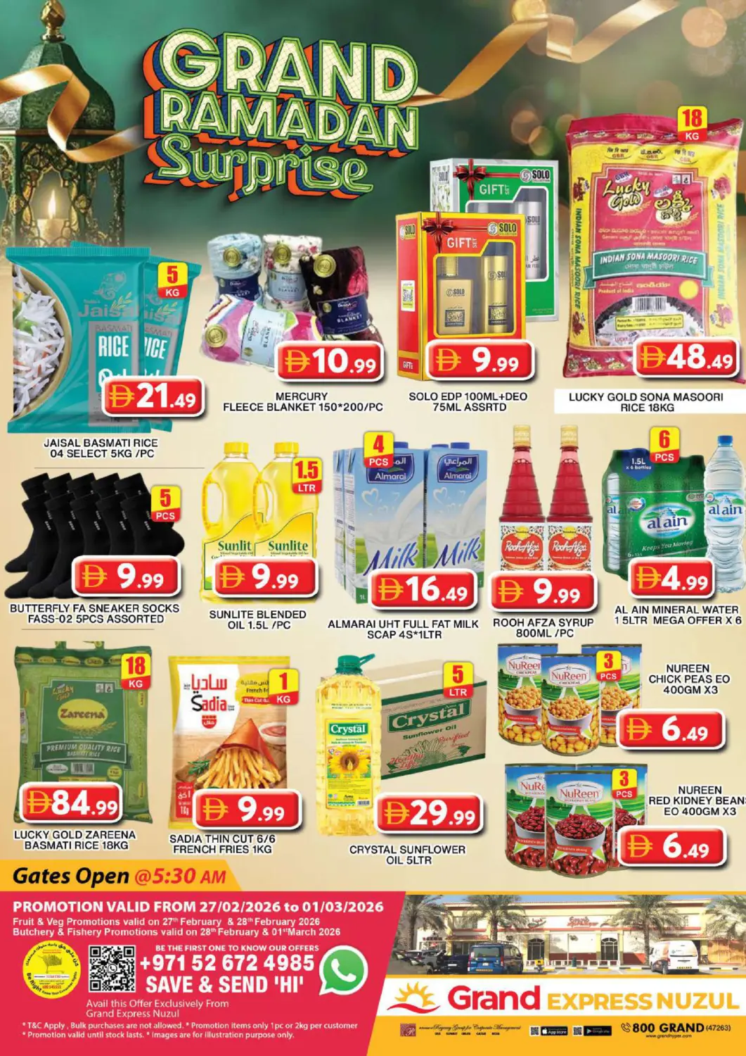 UAE - Dubai Grand Hyper Market offers in D4D Online. Grand Express Nuzul. . Till 1st march