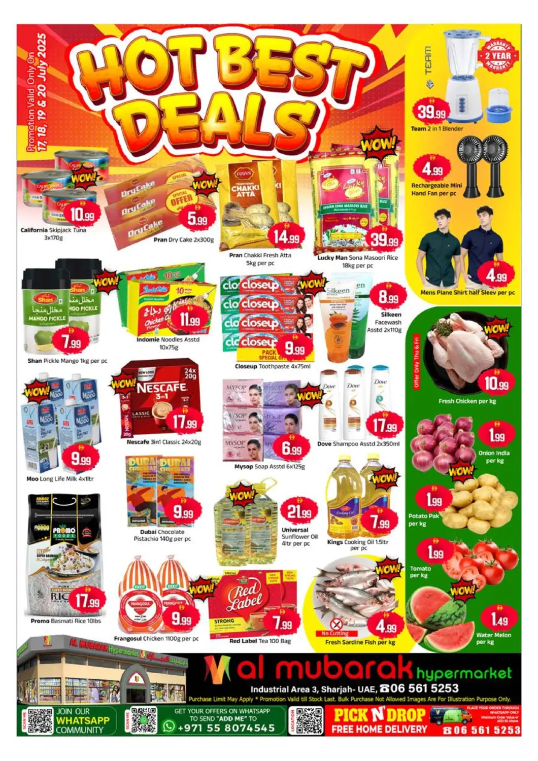 UAE - Sharjah / Ajman Mubarak Hypermarket Sharjah offers in D4D Online. Hot Best Deals. . Till 20th July