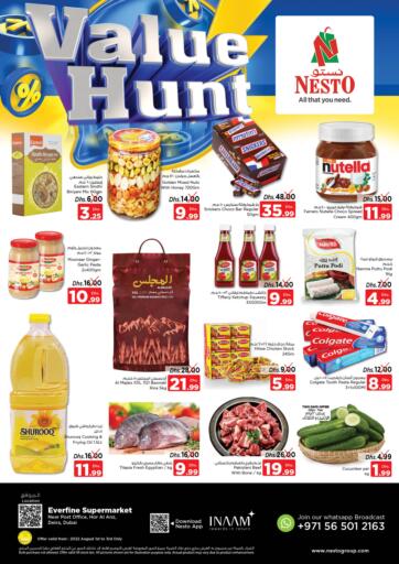UAE - Ras al Khaimah Nesto Hypermarket offers in D4D Online. Hor Al Anz, Deira, Dubai. . Till 3rd August