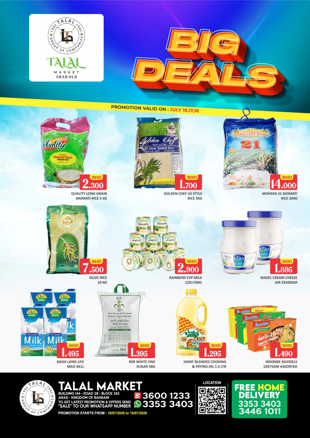 Bahrain Talal Markets offers in D4D Online. Arad Old - Big Deals. . Till 18th July