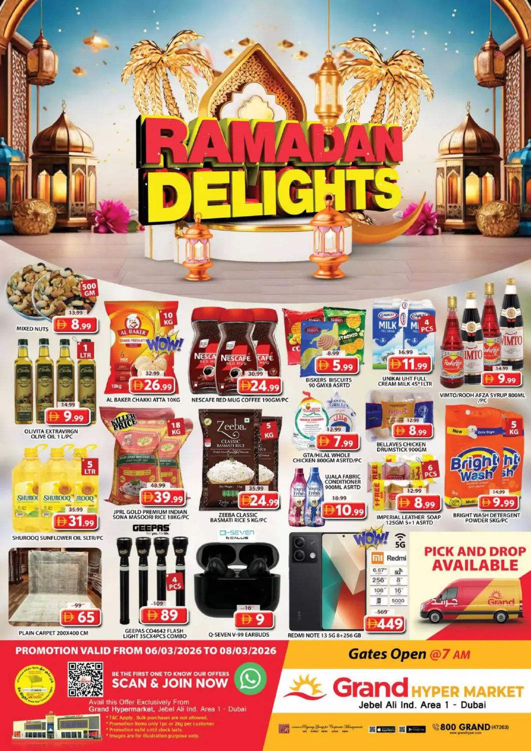 UAE - Dubai Grand Hyper Market offers in D4D Online. Jabel Ali industrial Area 1 - Dubai. . Till 8th March