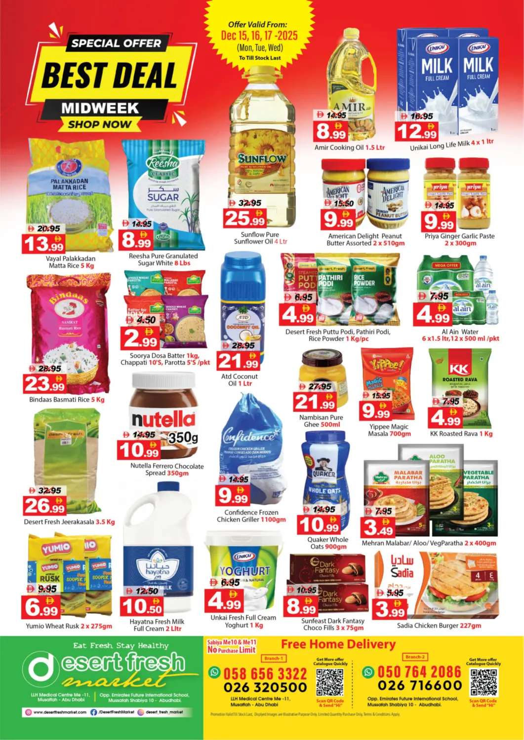 UAE - Abu Dhabi DESERT FRESH MARKET  offers in D4D Online. Best Deal. . Till 17th December