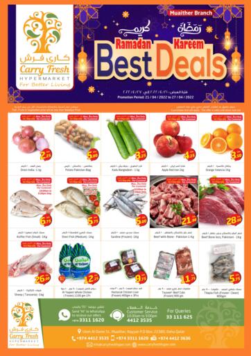 Qatar - Al Wakra Carry Fresh Hypermarket offers in D4D Online. Ramadan Super Deals @ Muaither/. . Till 27th April