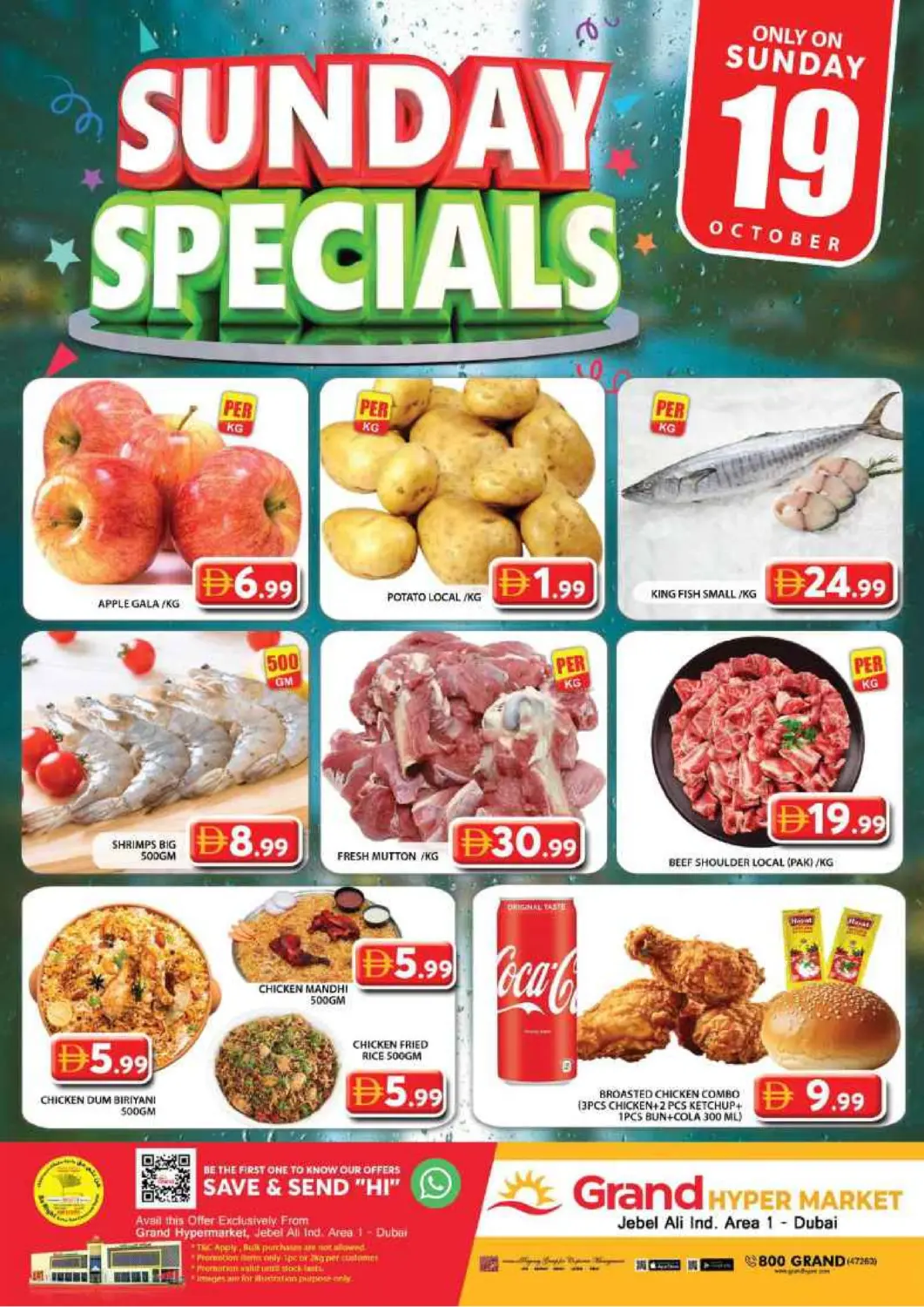 UAE - Dubai Grand Hyper Market offers in D4D Online. Jabel Ali Industrial Area 1 -Dubai. . Only On 19th October