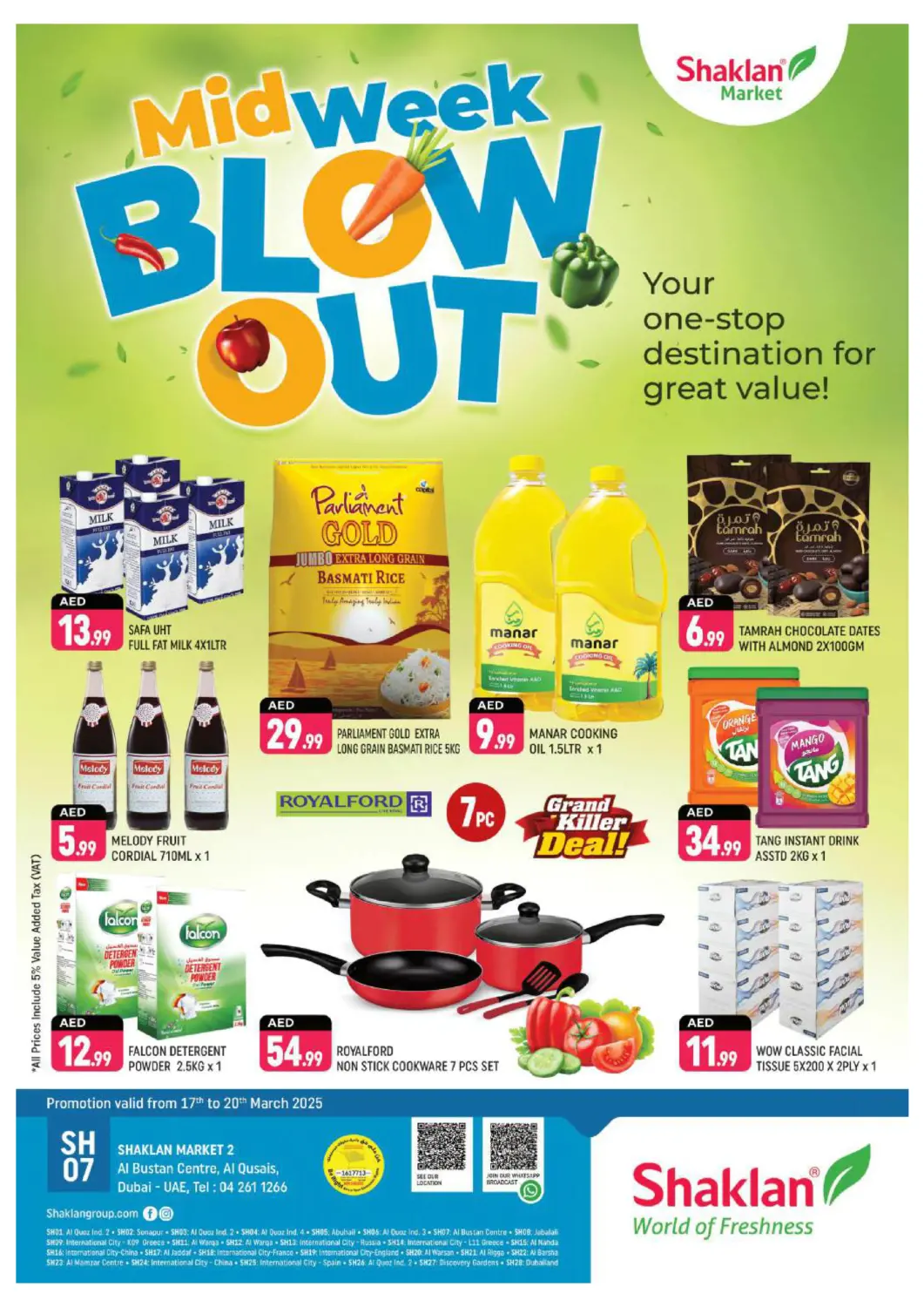 UAE - Dubai Shaklan  offers in D4D Online. Al Bustan Centre, Al Qusais, Dubai. . Till 20th March