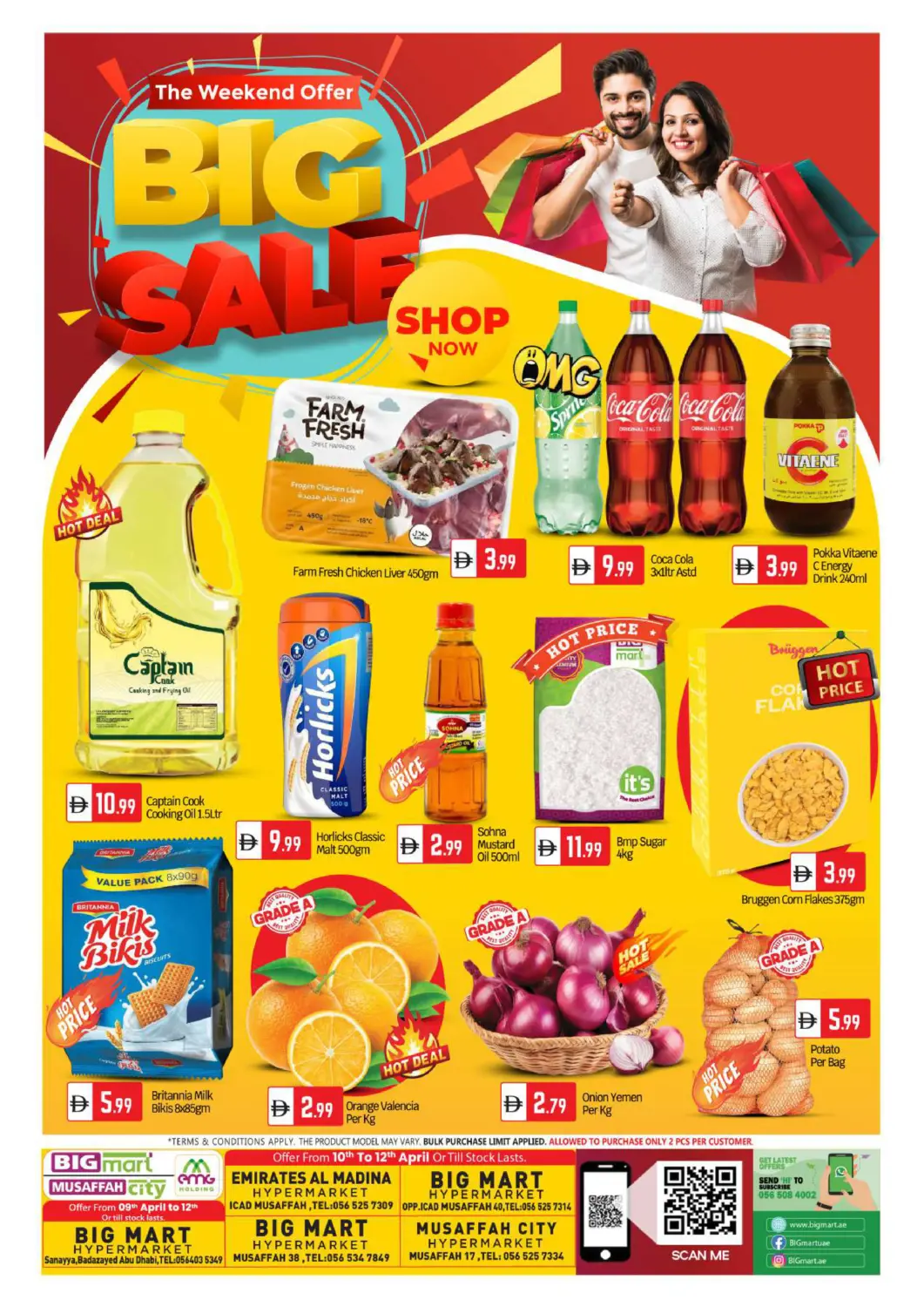 UAE - Abu Dhabi BIGmart offers in D4D Online. Mussafah Branches - Abu Dhabi. . Till 12th April