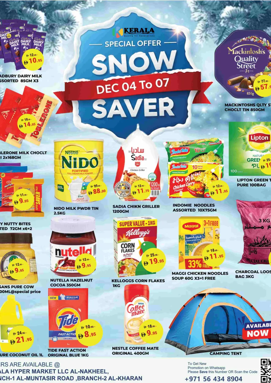 UAE - Ras al Khaimah Kerala Hypermarket offers in D4D Online. Snow Saver. . Till 7th December