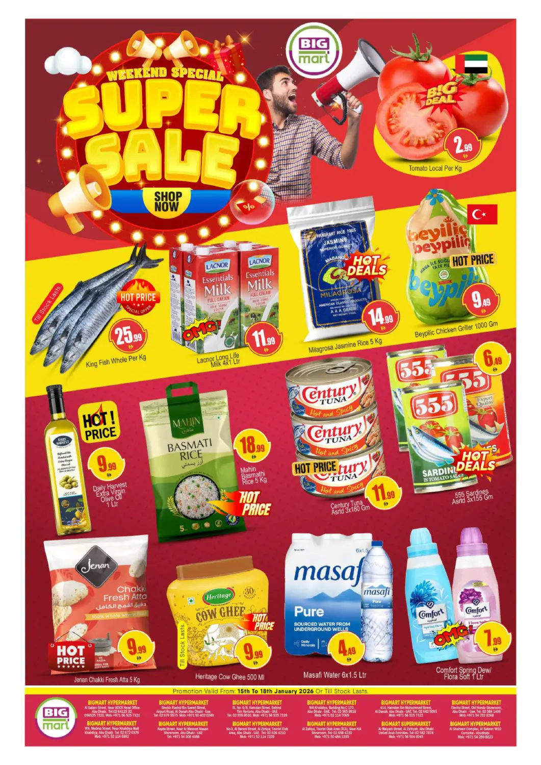 UAE - Abu Dhabi BIGmart offers in D4D Online. Abudhabi City. . Till 18th January
