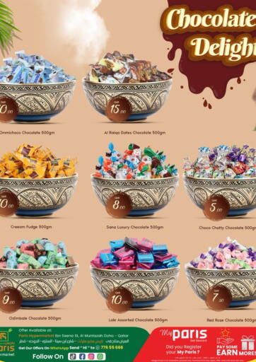 Qatar - Al-Shahaniya Paris Hypermarket offers in D4D Online. Chocolate Delights. . Till 21st July