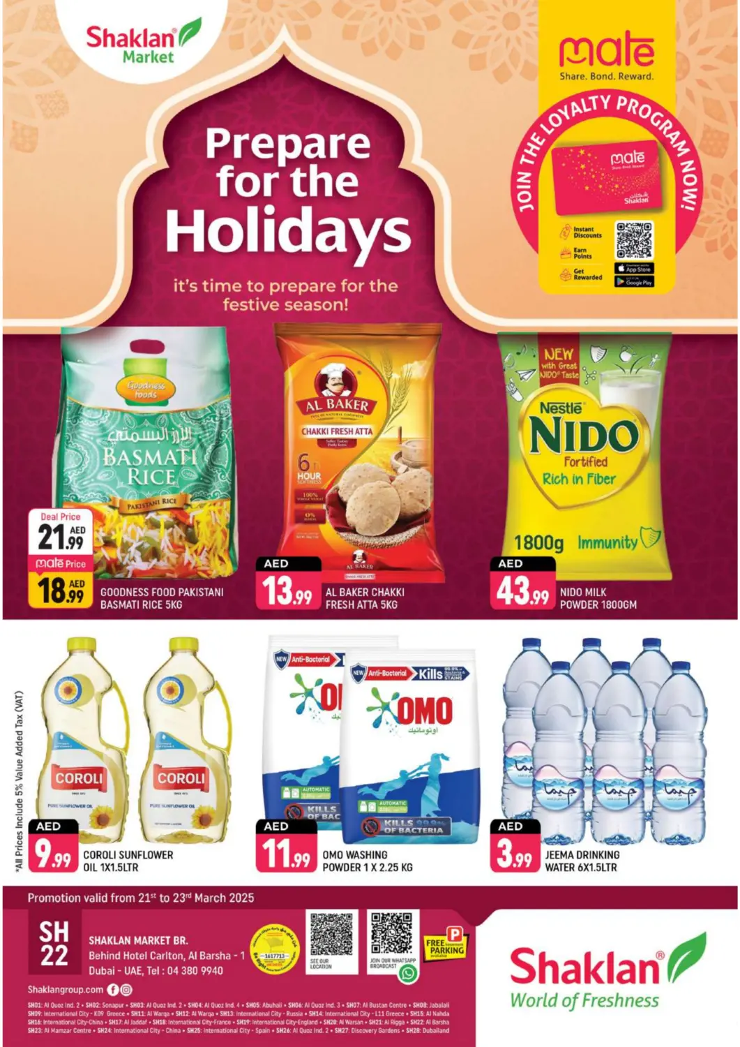 UAE - Dubai Shaklan  offers in D4D Online. Al Barsha 1, Dubai. . Till 23rd March