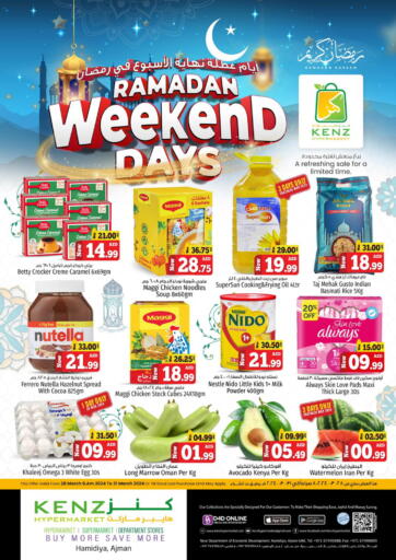 UAE - Sharjah / Ajman Kenz Hypermarket offers in D4D Online. Ramadan Weekend Days. . Till 31st March
